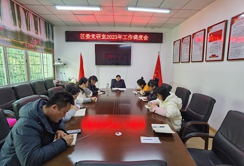 区委党研室召开2023年工作调度会